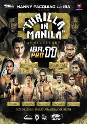 50th ANNIVERSARY “THRILLA IN MANILA” CHAMPIONSHIP BOXING - MELVIN JERUSALEM vs. SIYAKHOLWA KUSE